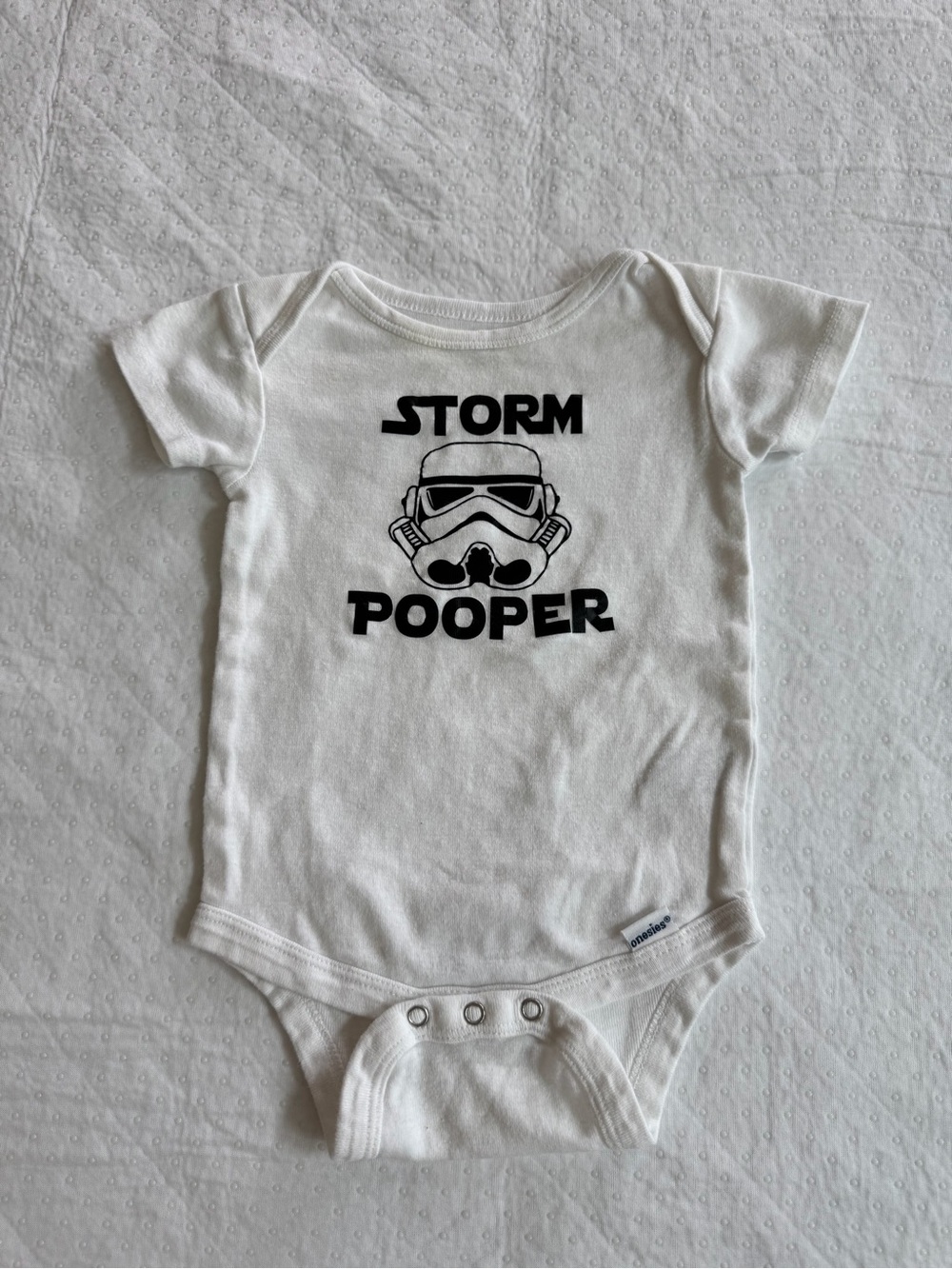 Storm Pooper Onesie Size 3-6mths